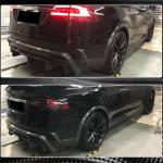 Tesla Model X 2016-2020 Rear Bumper Diffuser Carbon Fiber