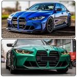 Gloss Black Front Lip Spoiler Compatible with BMW G80 M3 G82 M4 2021-2026 ABS Car Front Splitters Body Kit Trim Protection