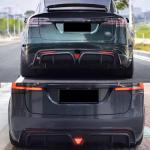 Tesla Model X Plaid 2022-2024 2022-2024 Rear Bumper Diffuser Carbon Fiber