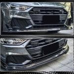 Audi S7 A7 Sline C8 Sportback 2019-2021 Front Bumper Lip Carbon Fiber/FRP