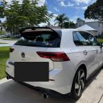 Volkswagen Golf 8 MK8 GTI/R ABS Rear Roof Spoiler Extension 2021–2024