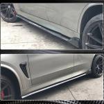 BMW X5M F85 X6M F86 2015-2018 Carbon Fiber Side Skirts Door Rocker Panels Extension Lip