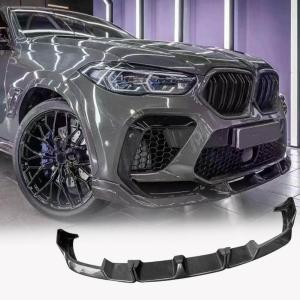 BMW X6M F96 2019-2023 Carbon Fiber Front Bumper Lip Splitters