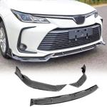 Carbon Look Front Bumper Lip Compatible with Toyota Corolla 4 Door Sedan 2019-2024 ABS Chin Spoiler Splitter Protector Factory Outlet