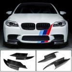 BMW 5 Series F10 M5 Sedan 2011-2016 Front Bumper Splitters Carbon Fiber
