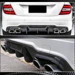 Mercedes Benz W204 C204 C63 AMG Facelift 2012-2014 Rear Bumper Diffuser Carbon Fiber