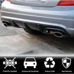 Mercedes Benz W204 C63 AMG Pre-facelift 2008-2011 Rear Bumper Diffuser Carbon Fiber