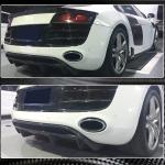 Audi R8 V8 V10 GT Spyder Pre-facelift 2008-2015 Rear Bumper Diffuser Carbon Fiber
