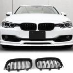 BMW 3 Series F30 F35 Sedan 4-Door 2012-2018 Front Grille Glossy Black ABS