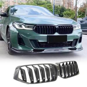 Dry Carbon Fiber Front Grille for BMW G32 GT 6 Series Gran Turismo Facelift 2020-2022 Replacement style Auto Bumper Kidney Grill Cover Body Kit Factory Outlet