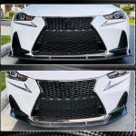 Lexus IS300 IS350 Base/F Sport 2017-2020 Front Bumper Lip Carbon Fiber