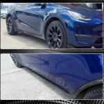 Tesla Model Y Sport Utility 2020+ Side Skirts Carbon Fiber