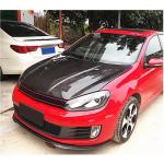 Volkswagen VW Golf 6 MK6 GTI 2010-2013 Front Bumper Lip Carbon Fiber