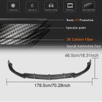 Mercedes Benz W205 C63 AMG Pre-facelift 2015-2019 Front Bumper Lip Carbon Fiber