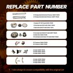 Timing Chain Kit w/VVT Sprockets Fits for Toyota Tacoma 2005-2015,4Runner 2010 2.7L L4 DOHC Replace #9-4217S 13050-75010