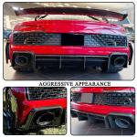 Dry Carbon Fiber Rear Bumper Diffuser for Audi R8 V10 2-Door 2022-2024 | Coupe Convertible Lower Spoiler Bumper Guard Body Kit Lightweight Exhaust Diffuser Cover Aerodynamic Exterior Upgrade