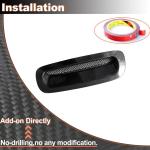 Real Carbon Fiber Front Hood Scoop Vents Compatible with BMW Mini Cooper S F56 2006-2013 Engine Hood Air Intake Vent Trim Acessories