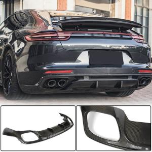 Porsche Panamera 971 2017-2019 Rear Bumper Diffuser Carbon Fiber