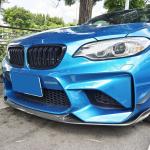 BMW 2 Series F87 M2 Coupe 2016-2020 Front Bumper Lip Carbon Fiber