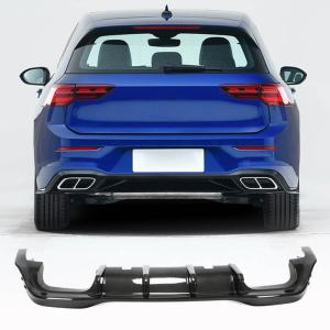 Volkswagen VW Golf 8 MK8 R 2021+ Rear Bumper Diffuser Dry Carbon Fiber