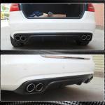 Audi A4 B8.5 Base Sedan Facelift 2013-2016 Rear Bumper Diffuser Carbon Fiber
