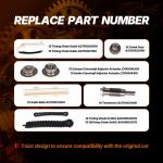 Mercedes Benz CLA250 E250 GLK200 E200 C300 Alloy Steel Engine Timing Chain Kit– Direct Fit
