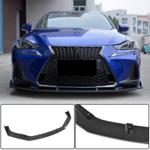 Lexus IS300 IS350 Base/F Sport 2017-2020 Front Bumper Lip Carbon Fiber