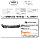 Carbon Fiber Rear Bumper Diffuser for Mercedes-Benz S Class W223 S450L S500 S580 Sedan 4-Door 2021-2025 Lower Bumper Lip Diffuser Body Kit Factory Outlet