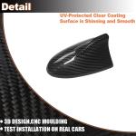 Dry Carbon Fiber Shark Fin Antenna Cover Fits for Infiniti Q50 Sedan 2014-2021 Auto Cars Antenna Accessories