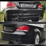 BMW 1 Series E82 E88 M Sport 2008-2013 Rear Bumper Diffuser Carbon Fiber
