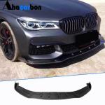 BMW 7 Series G11 G12 M Sport 2015-2019 Front Bumper Lip Carbon Fiber