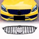 Mercedes Benz W205 Sport 2015-2018 Glossy Black ABS Front Grille
