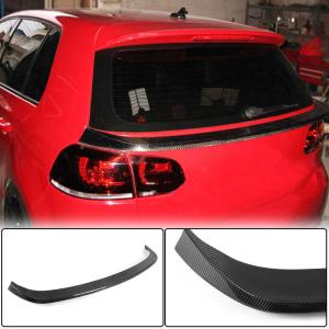 Volkswagen VW Golf 6 MK6 GTI R/R20 2010-2013 Rear Middle Spoiler Carbon Fiber