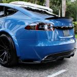 Tesla Model S Carbon Fiber Rear Bumper Diffuser Valance Lip 2016–2017