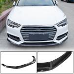 Audi S4 A4 Sline B9 Sedan 2017-2020 Front Bumper Lip Carbon Fiber