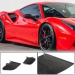 Ferrari 488 GTB Spider 2015-2019 Side Air Intake Vents Dry Carbon Fiber