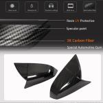 Tesla Model S 2021+ Mirror Covers Add-on Style Dry Carbon Fiber