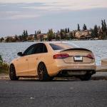 Audi S4 B8.5 Sedan Facelift 2013-2016 Rear Trunk Spoiler Carbon Fiber