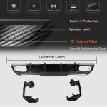 Mercedes Benz A Class W176 Sport A45 AMG 2013-2018 Rear Bumper Diffuser Carbon Fiber