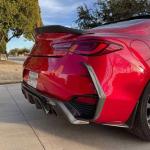 Infiniti Q60 Q60S Coupe 2017-2022 Rear Bumper Splitters Carbon Fiber