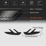 For BMW 3 Series G80 M3 Dry Carbon Fiber Side Marker Air Fender Vent Aero Flicks Trim
