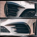 Mercedes Benz W205 C205 A205 Sport C43 AMG Facelift 2019-2021 Front Bumper Fins Full Carbon Fiber/FRP