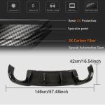 Audi RS3 8V.5 Sedan Facelift 2017-2019 Carbon Fiber Rear Bumper Diffuser