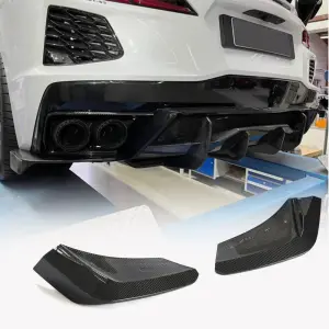 Chevrolet Corvette C8 Stingray 2020-2022 Rear Bumper Splitters Carbon Fiber/FRP
