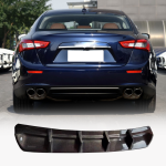 For Maserati Ghibli S Q4 Sedan 14-17 Carbon Fiber Rear Bumper Diffuser Body Kit