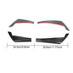 Audi A4 B9 Base Sedan 2017-2020 Front Bumper Vents Carbon Fiber