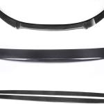 Carbon Fiber Side Skirts and Front Lip and Rear Spoiler for 2009-2013