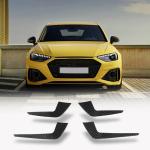 Audi RS4 Sedan 2021-2024 Front Bumper Splitters Dry Carbon Fiber
