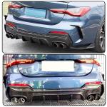 Real Carbon Fiber Rear Diffuser Lip for BMW 4 Series G22 G23 430i M440i M-Sport 2-Door 2021-2025 Lower Bumper Lip Spoiler Body Kit 3PCS