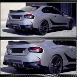 For BMW 2 Series G42 220i 230i M Sport M240i Dry Carbon Fiber Rear Bumper Diffuser Valance Lip